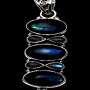 Pendentif indien argent Labradorite - Bijoux indiens