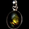Pendentif indien argent Labradorite - Bijoux indiens