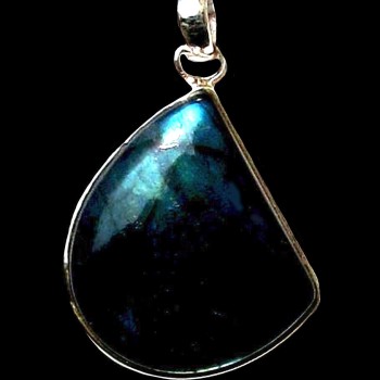 Pendentif indien argent Labradorite - Bijoux indiens