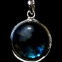 Pendentif indien argent Labradorite - Bijoux indiens