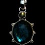 Pendentif indien argent Labradorite - Bijoux indiens