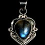 Pendentif indien argent Labradorite - Bijoux indiens