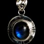 Pendentif indien argent Labradorite - Bijoux indiens
