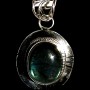Pendentif indien argent Labradorite - Bijoux indiens