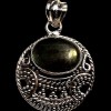 Pendentif indien argent Labradorite - Bijoux indiens
