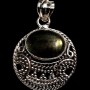 Pendentif indien argent Labradorite - Bijoux indiens