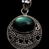 Pendentif indien argent Labradorite - Bijoux indiens