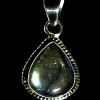 Pendentif indien argent Labradorite - Bijoux indiens