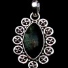 Pendentif indien argent Labradorite - Bijoux indiens