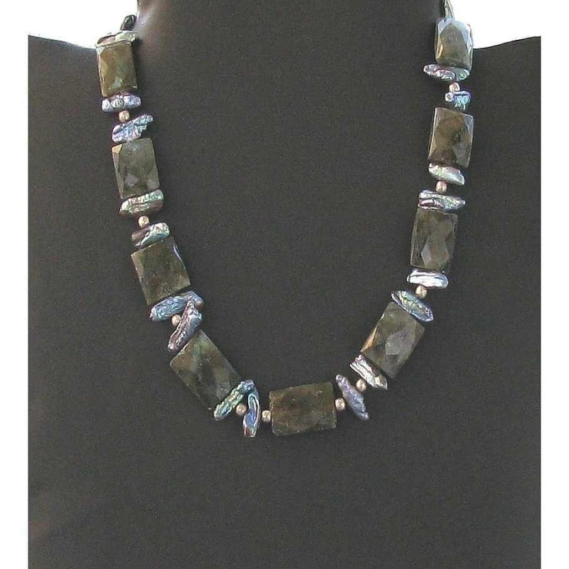 Bijoux indiens - Création Collier Labradorite