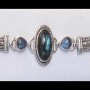 Bracelet indien argent Labradorite - Bijoux indiens