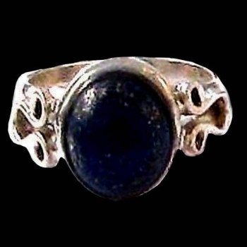 Bague argent Lapis Lazuli - Bijoux Inde - Bijoux indiens