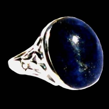 Bague argent Lapis Lazuli - Bijoux Inde - Bijoux indiens