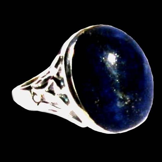Bague argent Lapis Lazuli - Bijoux Inde - Bijoux indiens