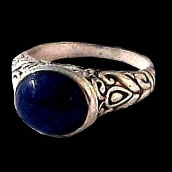Bague argent Lapis Lazuli - Bijoux Inde - Bijoux indiens