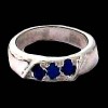 Bague argent Lapis Lazuli - Bijoux Inde - Bijoux indiens