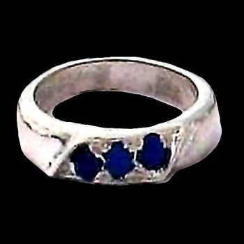 Bague argent Lapis Lazuli - Bijoux Inde - Bijoux indiens