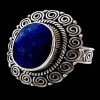 Bague argent Lapis Lazuli - Bijoux Inde - Bijoux indiens