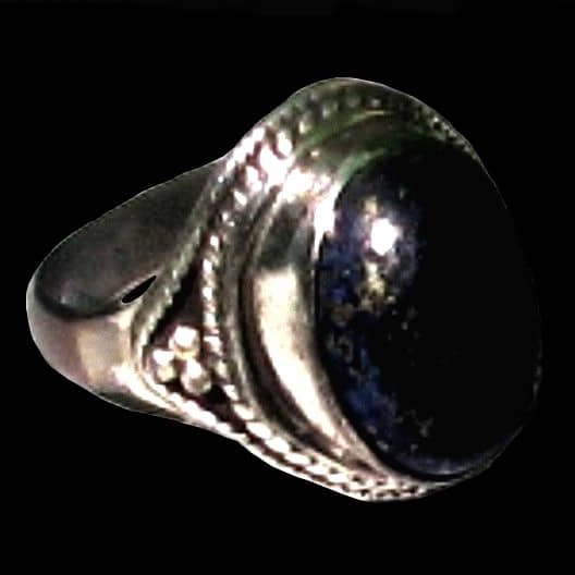 Bijoux Inde - Bague argent Lapis Lazuli