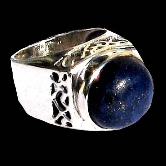 Bague argent Lapis Lazuli -Bijoux Inde - Bijoux indiens