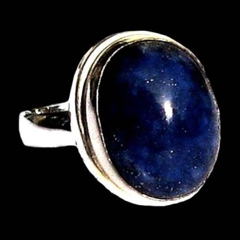 Bague argent Lapis Lazuli - Bijoux Inde - Bijoux indiens