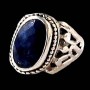 Bague argent Lapis Lazuli - Bijoux Inde - Bijoux indiens
