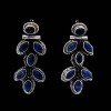 Boucles d'Oreilles argent Lapis-Lazuli - Bijoux indiens