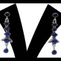 Boucles d'Oreilles argent Lapis-Lazuli - Bijoux indiens