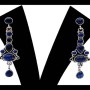Boucles d'Oreilles argent Lapis-Lazuli - Bijoux indiens