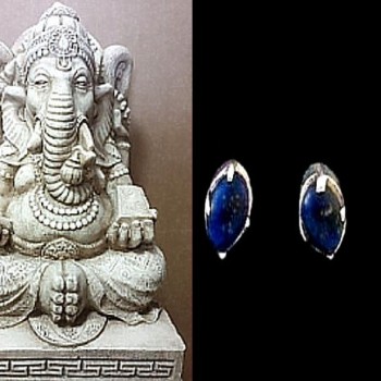 Parure argent Lapis-Lazuli - Bijoux indiens