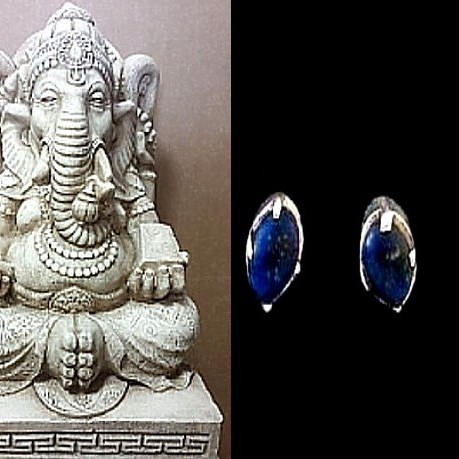 Parure argent Lapis-Lazuli - Bijoux indiens