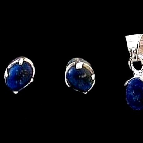 Parure argent Lapis-Lazuli - Bijoux indiens