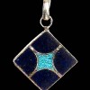 Pendentif argent Lapis-Lazuli - Bijoux indiens