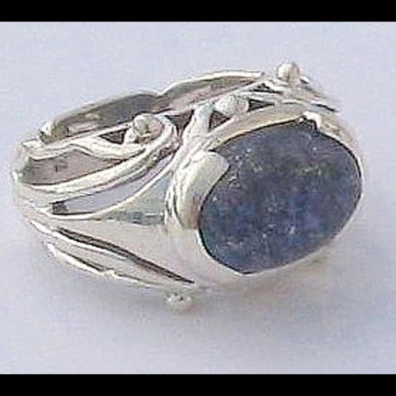 Bague argent Lapis Lazuli - Bijoux Inde - Bijoux indiens