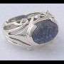 Bague argent Lapis Lazuli - Bijoux Inde - Bijoux indiens