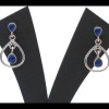 Boucles d'Oreilles argent Lapis-Lazuli - Bijoux indiens
