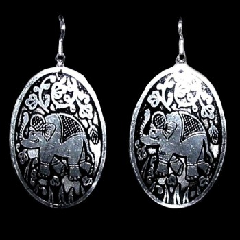 Métal - Boucles d'Oreilles indiennes - Bijoux indiens
