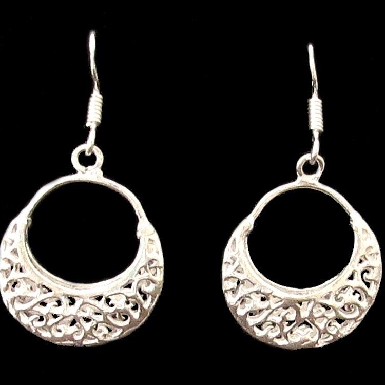 Métal - Boucles d'Oreilles indiennes - Bijoux indiens