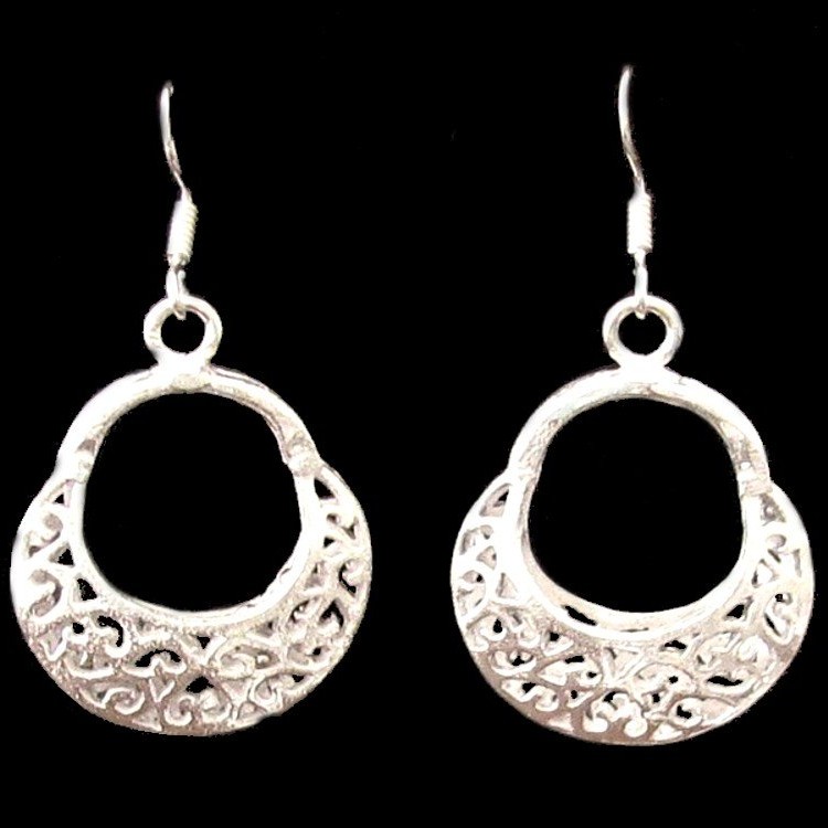 Métal - Boucles d'Oreilles indiennes - Bijoux indiens