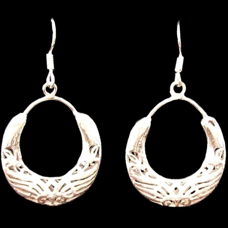 Métal - Boucles d'Oreilles indiennes - Bijoux indiens