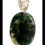 Bijoux en Agate Mousse - Pendentif indien - Bijoux fantaisie