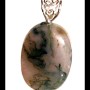 Bijoux en Agate Mousse - Pendentif indien - Bijoux fantaisie