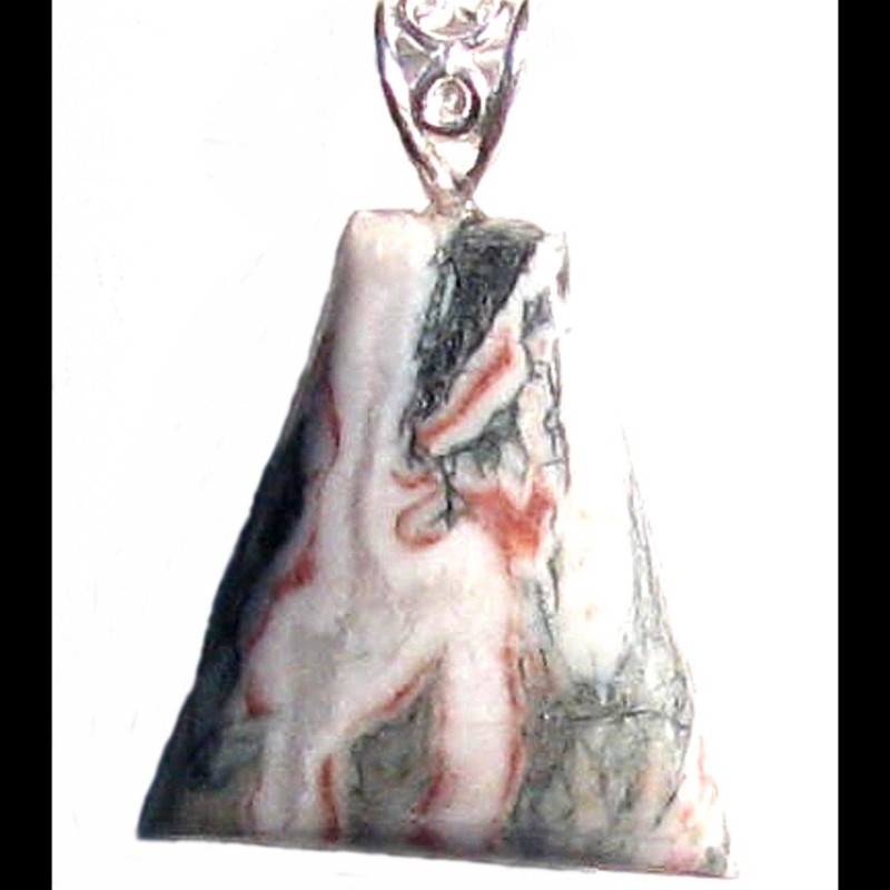 Bijoux en Agate Marbre - Pendentif indien - Bijoux fantaisie