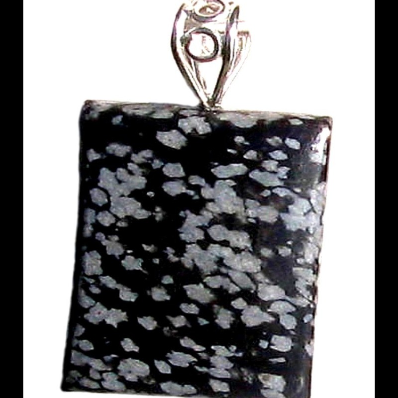 Bijoux en Jaspe noir - Pendentif indien - Bijoux fantaisie