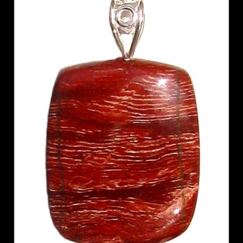 Bijoux en Jaspe Rouge - Pendentif indien - Bijoux fantaisie