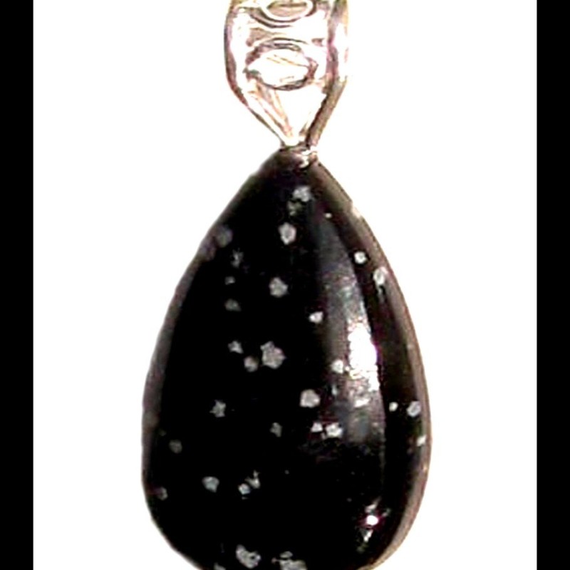 Bijoux en Jaspe noir - Pendentif indien - Bijoux fantaisie