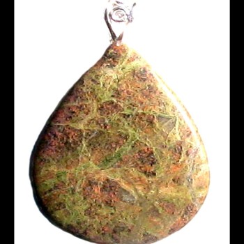 Bijoux en Jaspe Paysage - Pendentif indien - Bijoux fantaisie