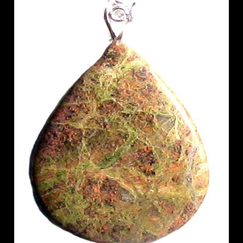 Bijoux en Jaspe Paysage - Pendentif indien - Bijoux fantaisie