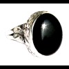 Bijoux indiens - Bague Onyx - Bague indienne en argent