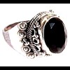 Bijoux indiens - Bague Onyx - Bague indienne en argent